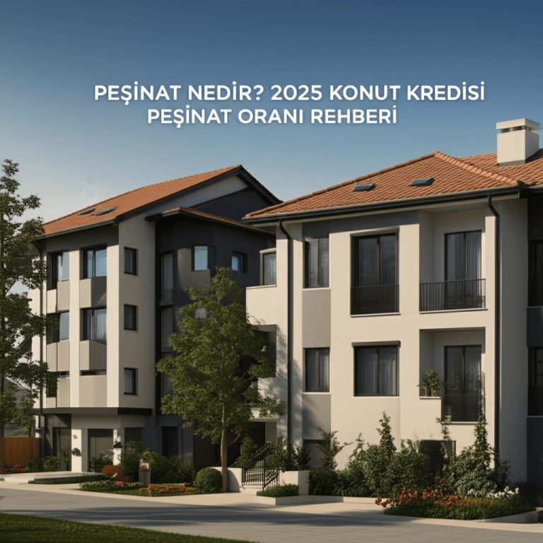 Konut alımında ödenmesi zorunlu asgari tutarı gösteren peşinat nedir tablosu ve banka evrakları.