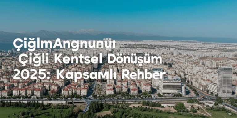 Eski ve riskli yapıların yenilenerek güvenli hale getirildiği Çiğli kentsel dönüşüm proje ve şantiye alanı.