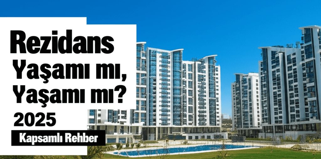 Güvenlikli rezidans hizmetleri ile aile sitesi sosyal yaşam farkları.