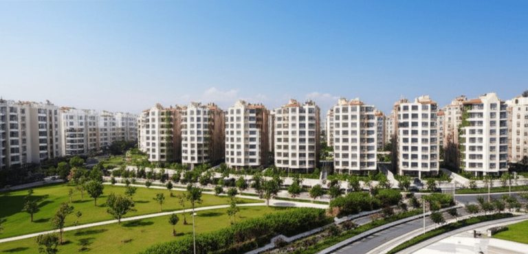 Çiğli ilçesinde modern yaşam alanları, parklar ve sosyal imkanlar.