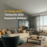 Ortak yaşam alanları ve modern ortak çalışma alanlarıyla öne çıkan co-living nedir konsepti ve salonu.