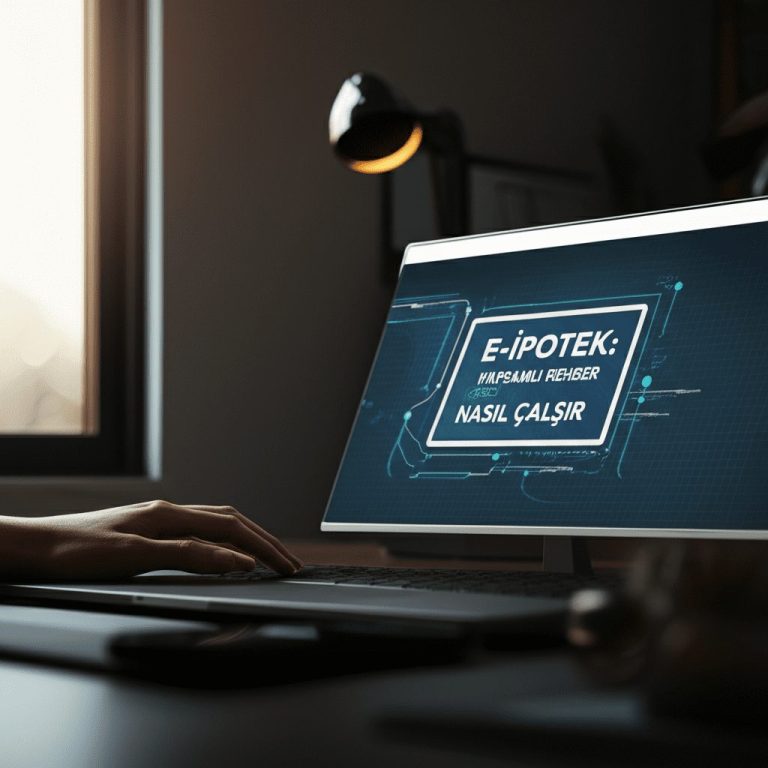 Webtapu sistemi üzerinden güvenle tamamlanan e-ipotek tesis ve ipotek terkin işlemleri ekranı.