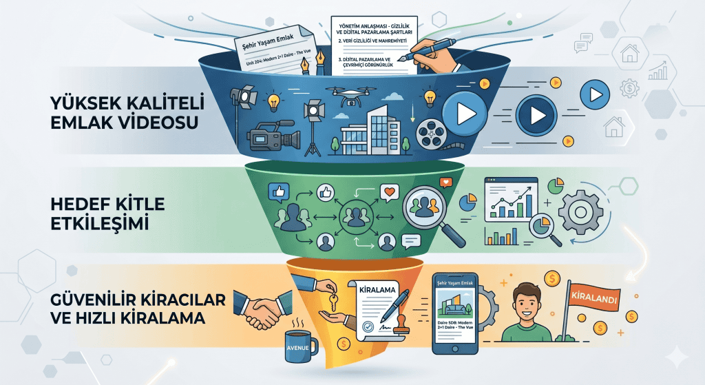 emlak sosyal medya yönetimi - Kısa videolarla doğru kiracıya ulaşma hunisi