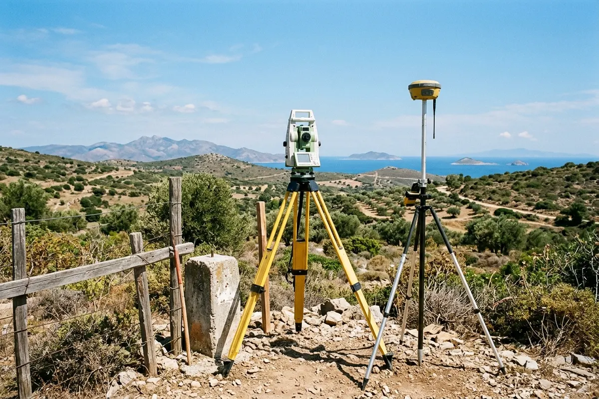 Aplikasyon krokisi nedir sorusunu arazide yanıtlayan elektronik total station ve harita ölçüm cihazı
