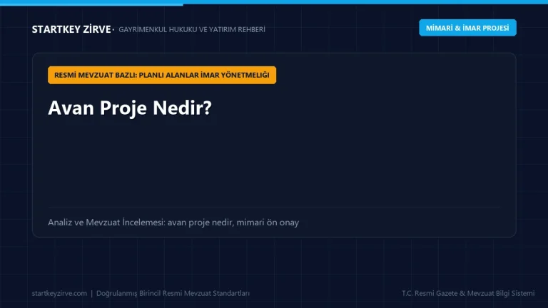 İnşaat ruhsatı öncesinde belediyeye sunulan kütle, cephe ve yerleşim etüdünü gösteren mimari avan proje hazırlığı.