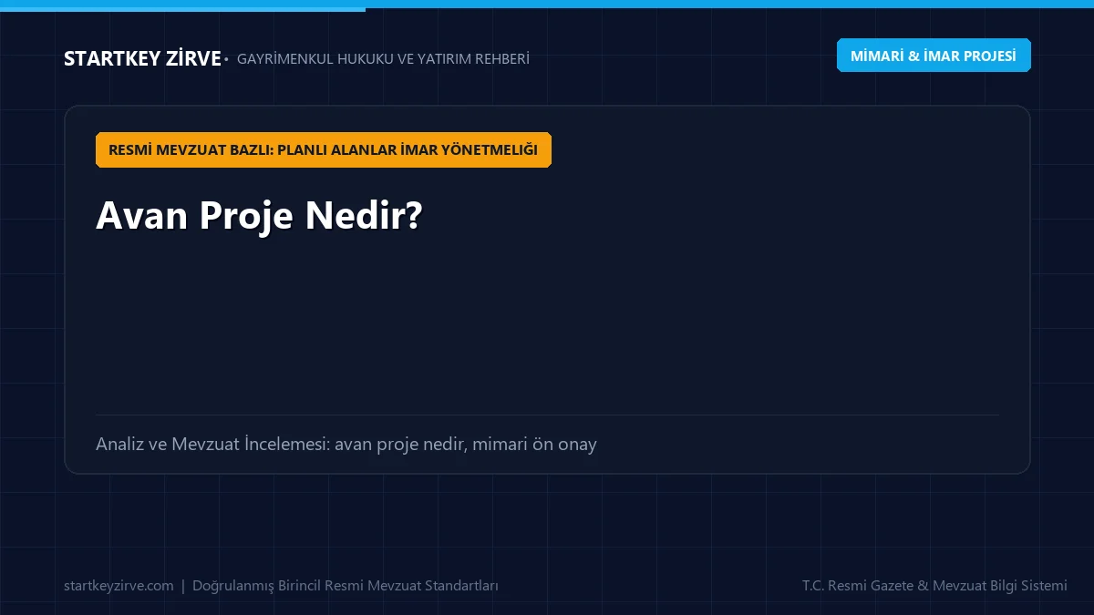 İnşaat ruhsatı öncesinde belediyeye sunulan kütle, cephe ve yerleşim etüdünü gösteren mimari avan proje hazırlığı.