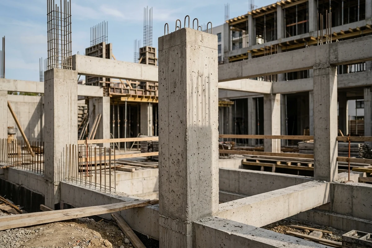 Bina yaşı hesaplama aşamasında betonarme kolon ve temel taşıyıcı sistem incelemesi