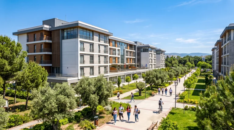 Çiğli Balatçık satılık daire Katip Çelebi Üniversitesi kampüs aksı modern konutlar