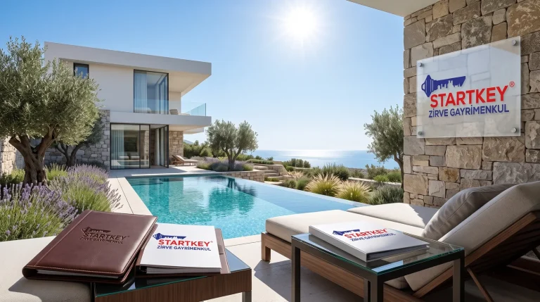 Güzelbahçe satılık villa arayışında modern mimarili müstakil lüks evler ve zeytin ağaçları
