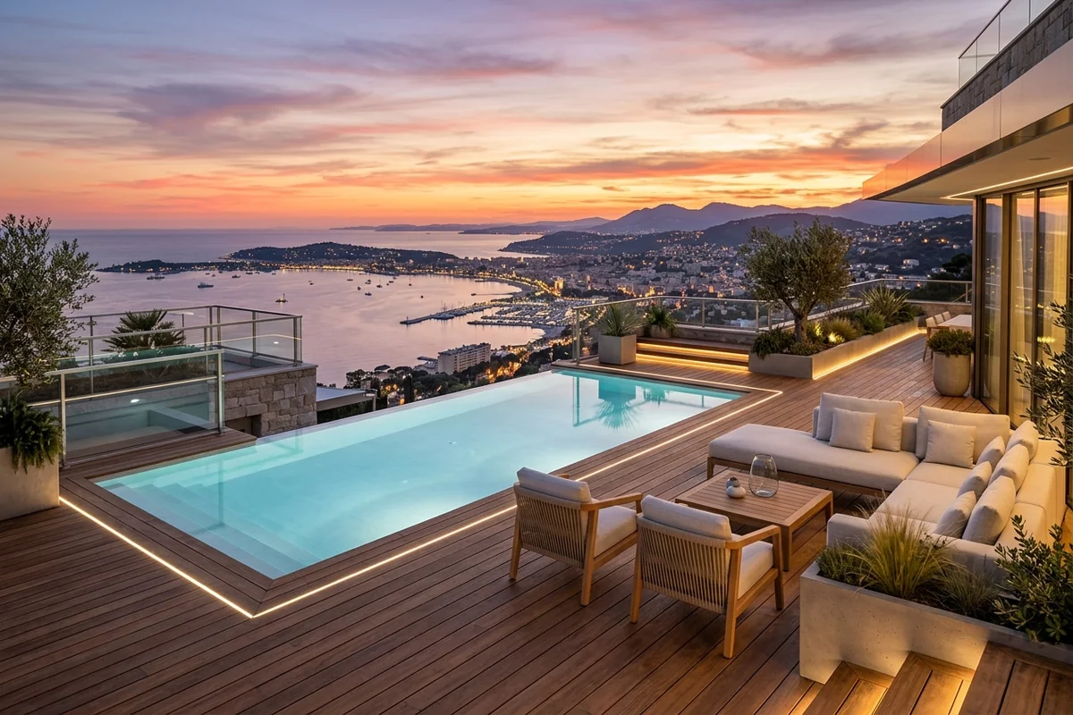 Geniş teraslı penthouse daire nedir ve özel havuzlu açık yaşam alanı