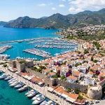 Seferihisar satılık yazlık arayışında Sığacık Kaleiçi ve Teos Marina panoramik görünümü
