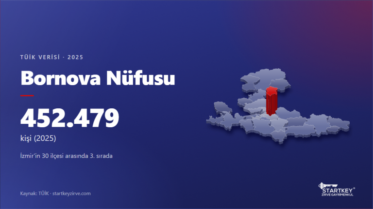 Bornova nüfusu 2025: TÜİK verisi ve İzmir haritasında konumu