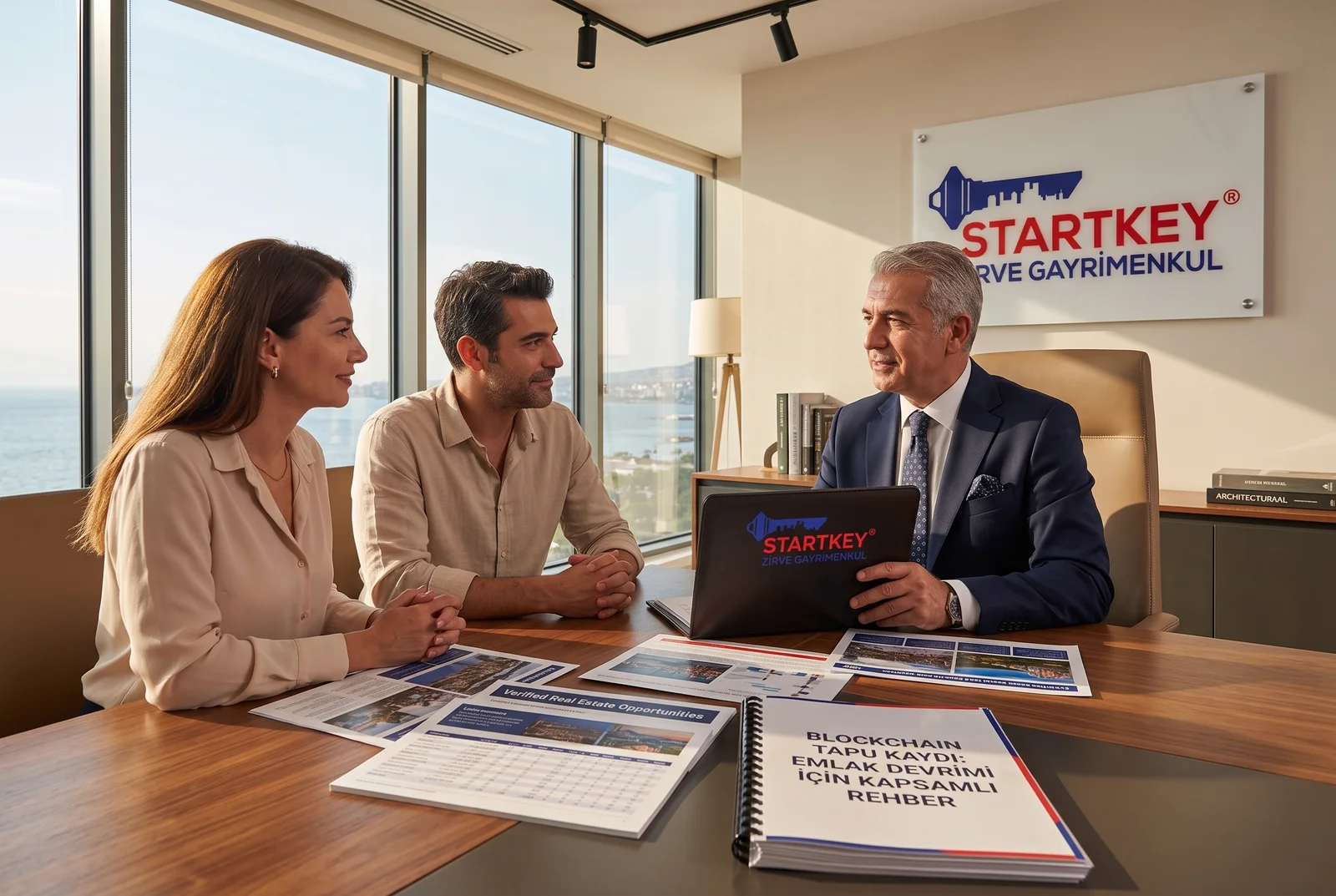 Startkey Zirve Gayrimenkul İzmir ofisinde Blockchain Tapu Kaydı: Emlak Devrimi İçin Kapsamlı Rehber danışmanlık toplantısı