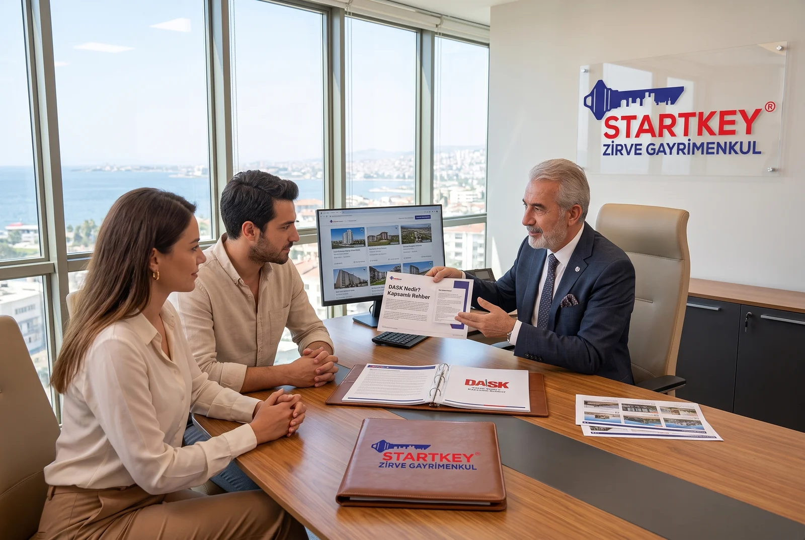 Startkey Zirve Gayrimenkul İzmir ofisinde DASK Nedir? Kapsamlı Rehber danışmanlık toplantısı