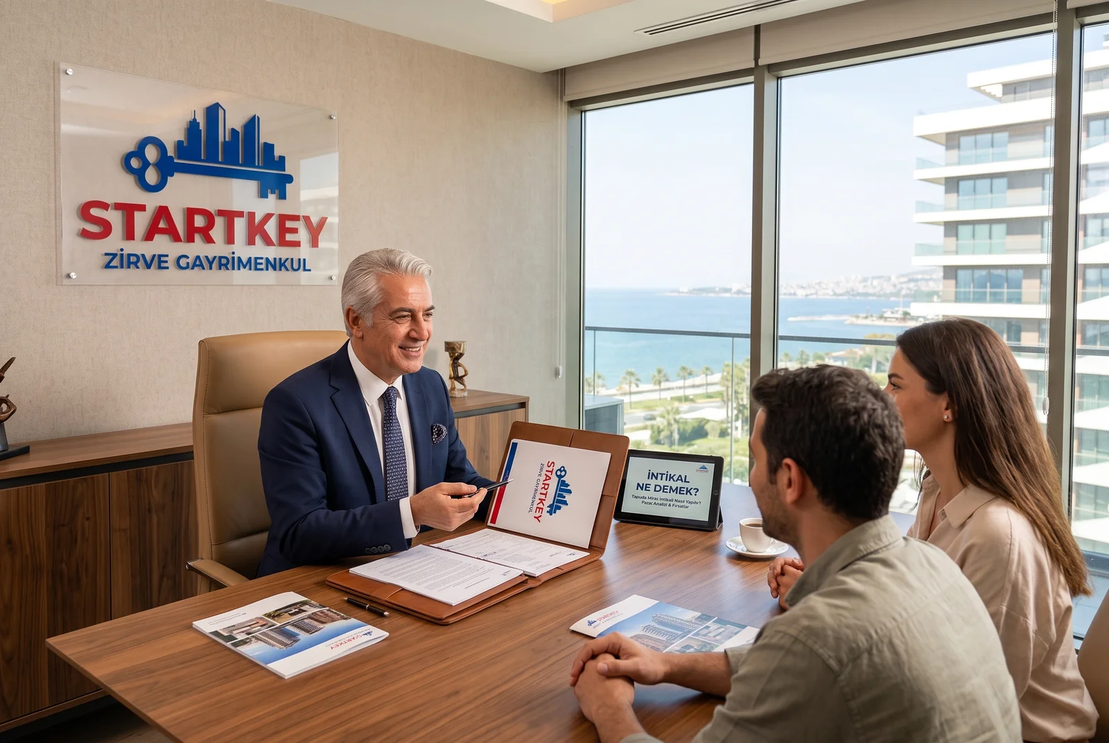 Startkey Zirve Gayrimenkul İzmir ofisinde İntikal Ne Demek? Tapuda Miras İntikali Nasıl Yapılır? danışmanlık toplantısı