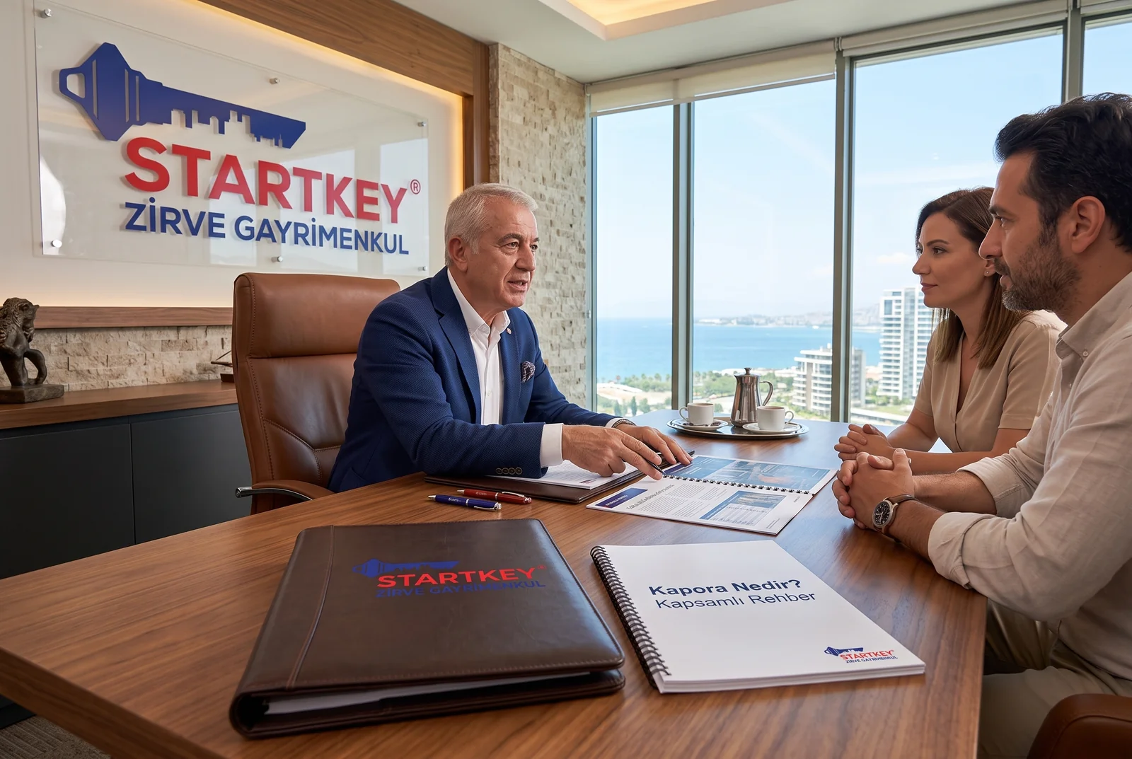 Startkey Zirve Gayrimenkul İzmir ofisinde Kapora Nedir? Kapsamlı Rehber danışmanlık toplantısı