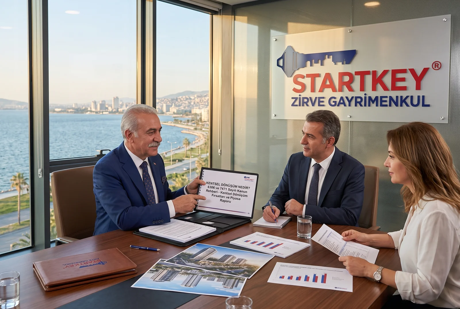 Startkey Zirve Gayrimenkul İzmir ofisinde Kentsel Dönüşüm Nedir? 6306 ve 7471 Sayılı Kanun Rehberi danışmanlık toplantısı
