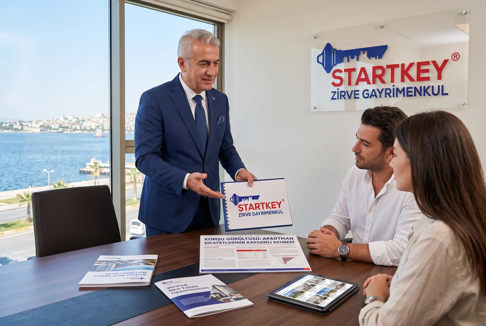 Startkey Zirve Gayrimenkul İzmir ofisinde Komşu Gürültüsü: Apartman Şikayetlerinin Kapsamlı Rehberi danışmanlık toplantısı