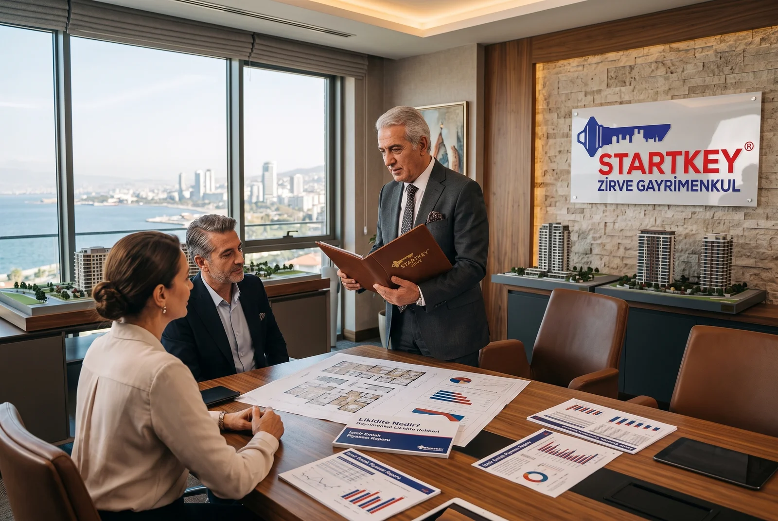 Startkey Zirve Gayrimenkul İzmir ofisinde Likidite Nedir? Gayrimenkul Likidite Rehberi danışmanlık toplantısı