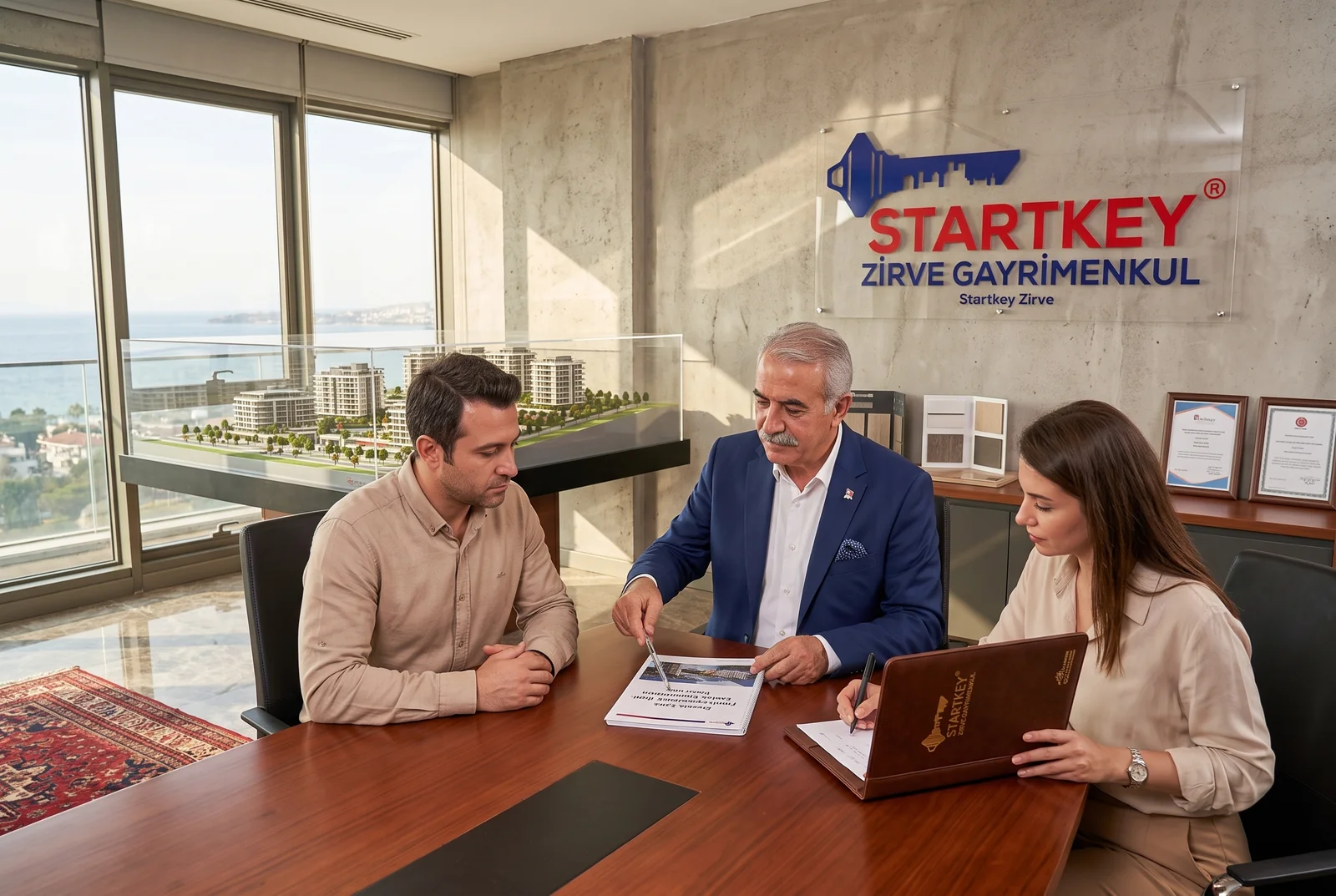 Startkey Zirve Gayrimenkul İzmir ofisinde Maaşla Çalışanlar İçin Pasif Gelir: Emlak Yatırımına Başlama Kılavuzu danışmanlık toplantısı
