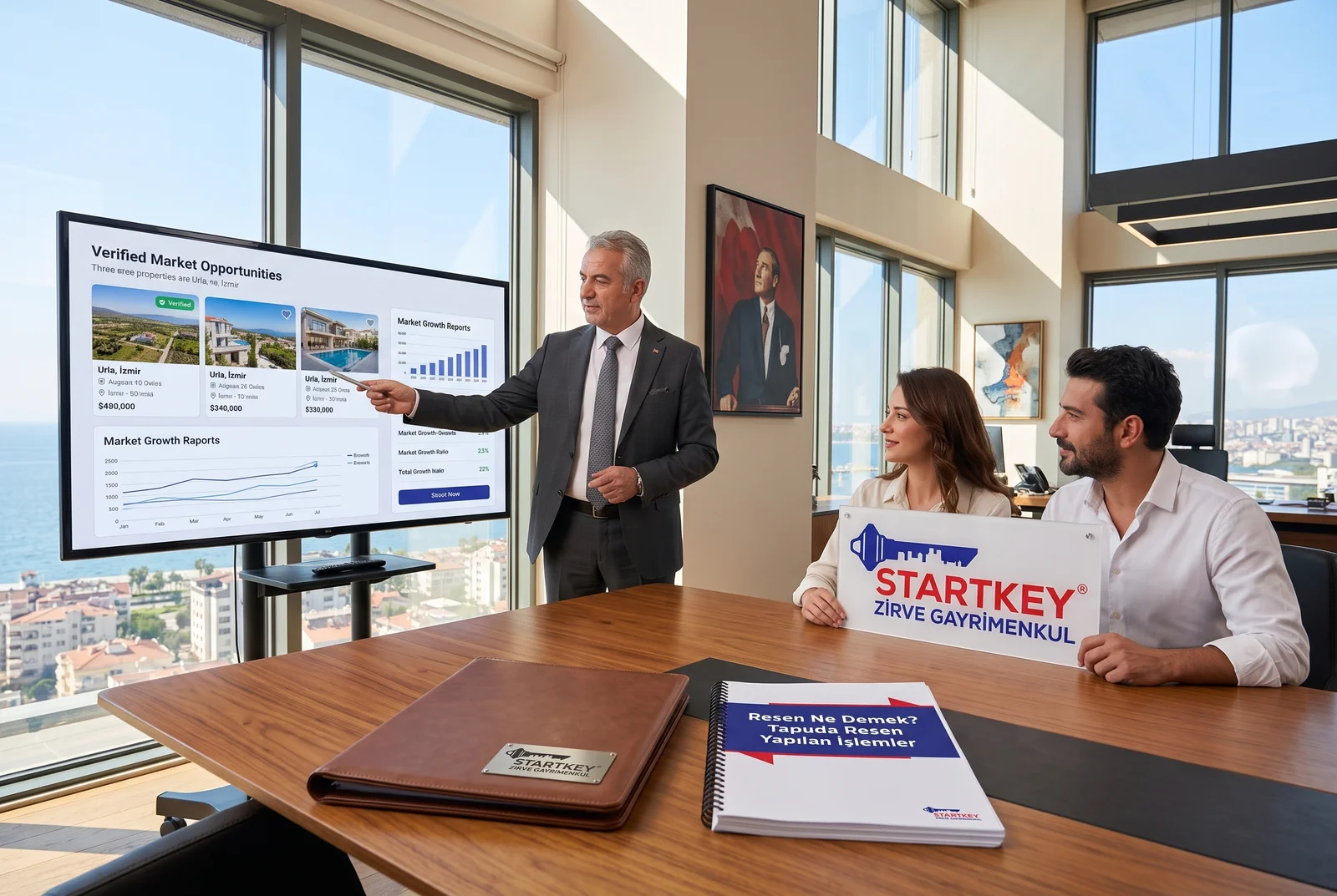 Startkey Zirve Gayrimenkul İzmir ofisinde Resen Ne Demek? Tapuda Resen Yapılan İşlemler danışmanlık toplantısı