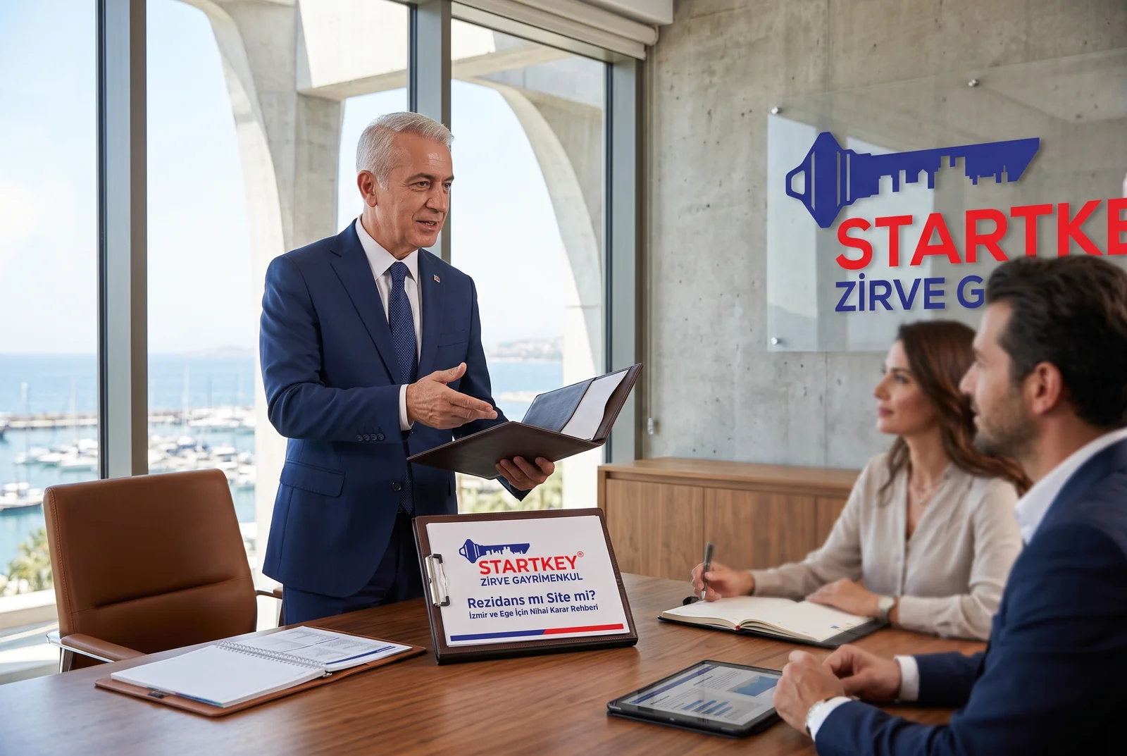 Startkey Zirve Gayrimenkul İzmir ofisinde Rezidans mı Site mi? İzmir ve Ege İçin Nihai Karar Rehberi danışmanlık toplantısı