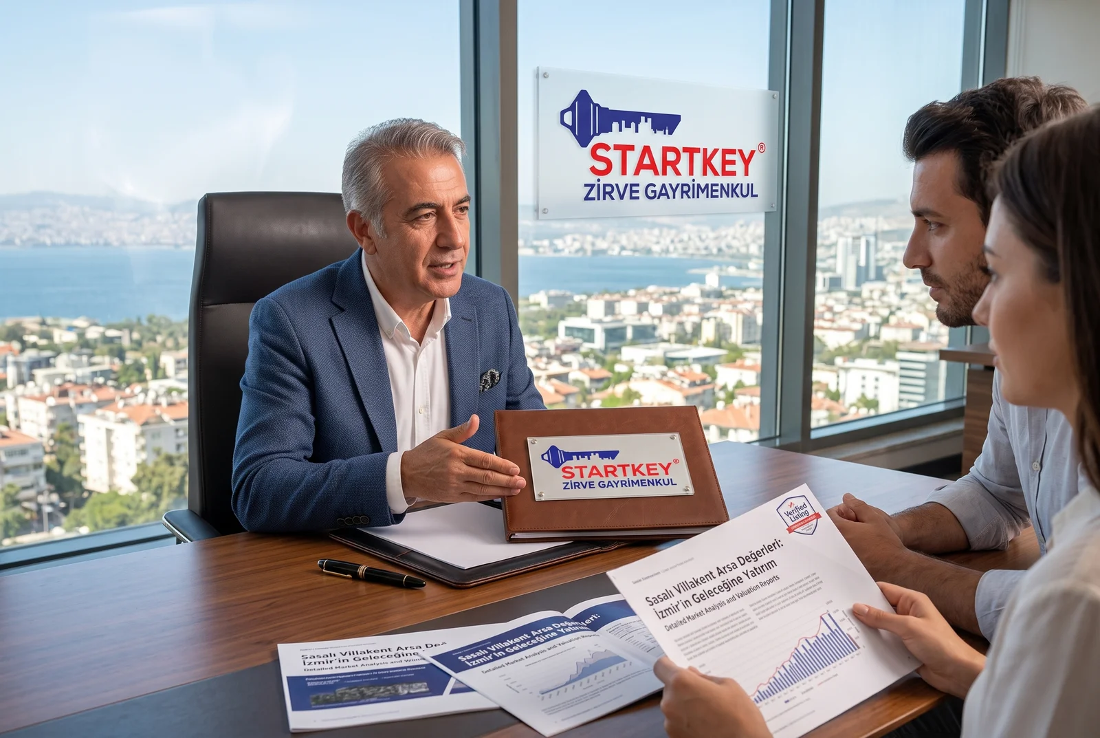 Startkey Zirve Gayrimenkul İzmir ofisinde Sasalı Villakent Arsa Değerleri: İzmir’in Geleceğine Yatırım danışmanlık toplantısı