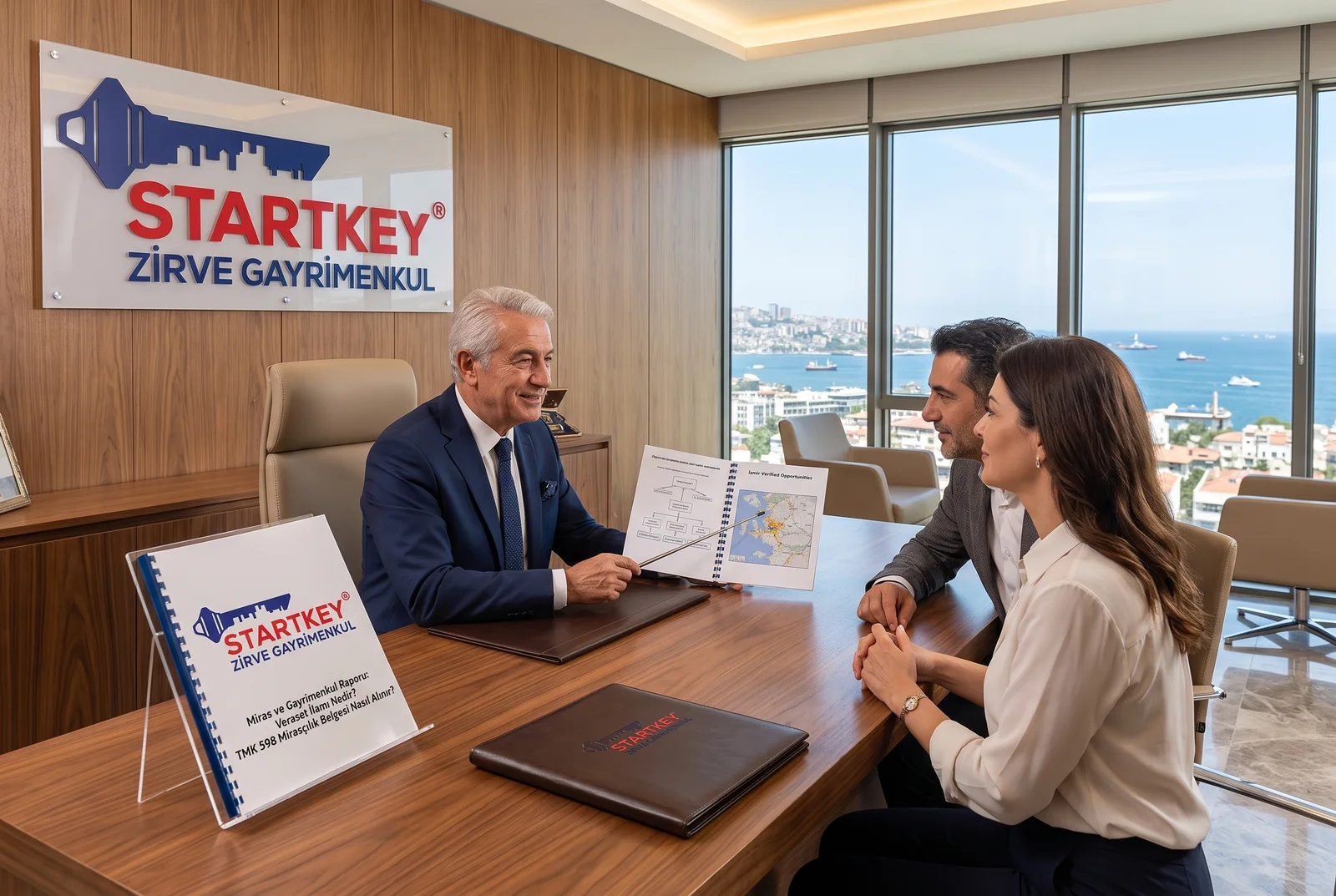 Startkey Zirve Gayrimenkul İzmir ofisinde Veraset İlamı Nedir? TMK 598 Mirasçılık Belgesi Nasıl Alınır? danışmanlık toplantısı